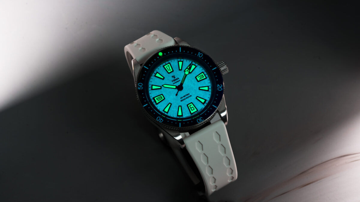Yema relaunches its Skin Diver in full lume