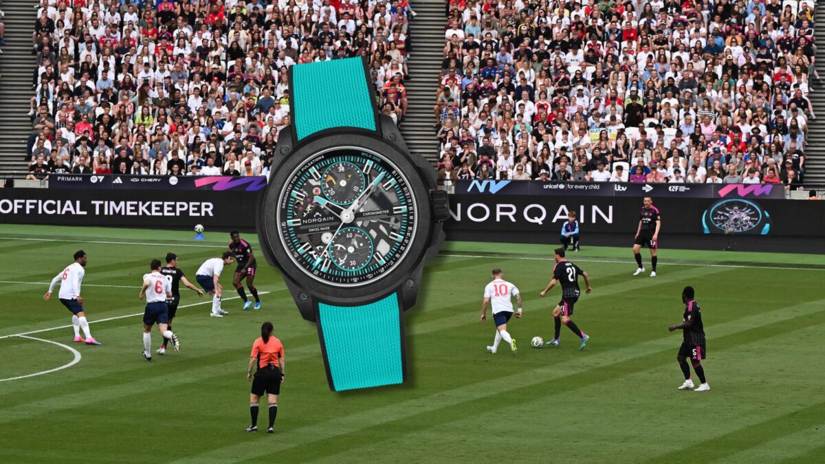 Norqain's Wild One Skeleton Chrono Plays A Blinder At Soccer Aid