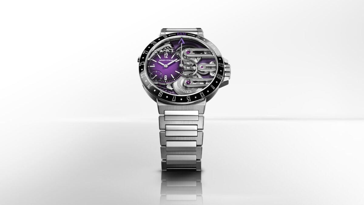 キラキラアマゾナイトとオパール R914 Armin Strom Takes Midnight Purple Into The Movement