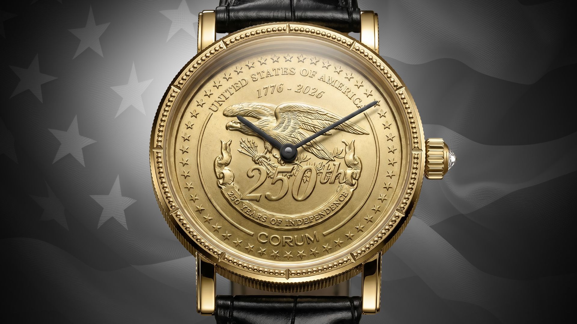 Corum オクタゴナル 時計 Corum Marks America's 250th Birthday With heritage coin watch