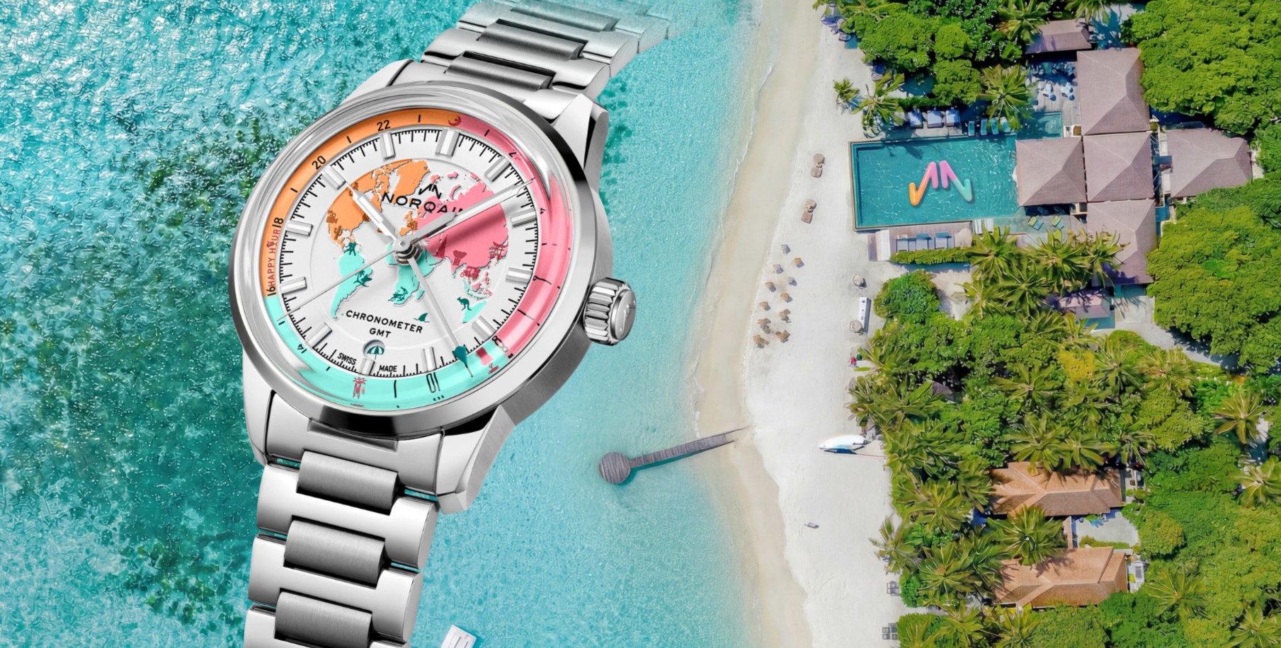 Norqain Offers Maldives Golden Ticket with Limited Freedom GMT Watch