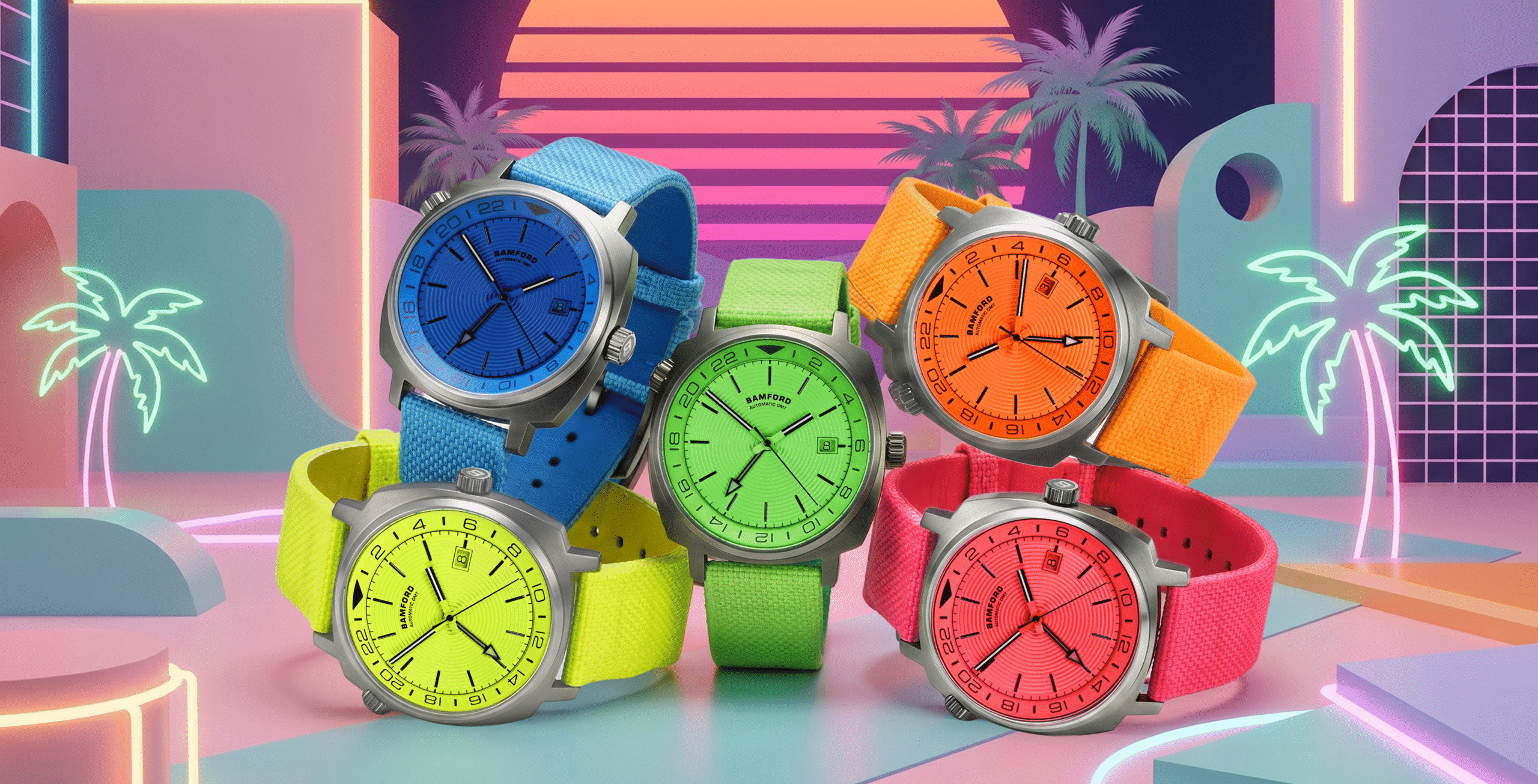Bamford London turns up the heat with Neon Series GMT Collection